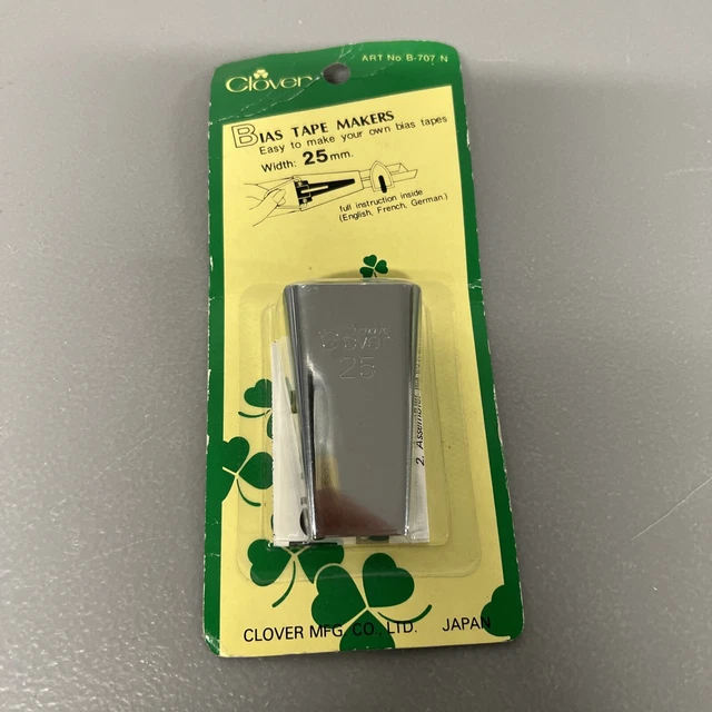 Vtg Clover Bias Tape Maker 25mm (1") Japan NOS Vtg Clover Bias Tape Maker 25mm (1") Japan NOS