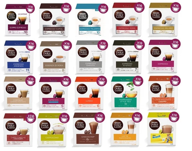NESCAFE DOLCE GUSTO Coffee Pods Capsules All Flavors Original 22.79