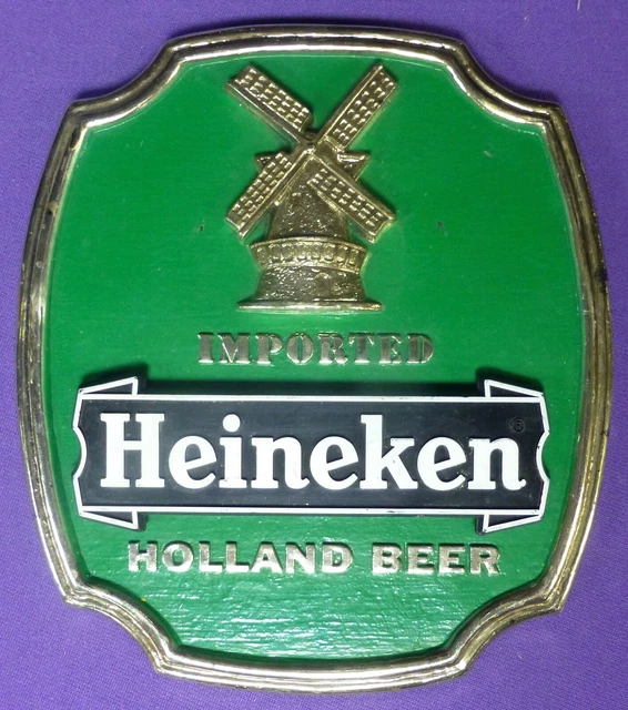 Vintage Heineken Beer Sign Plastic Bottle Cap Sign Pl vrogue.co