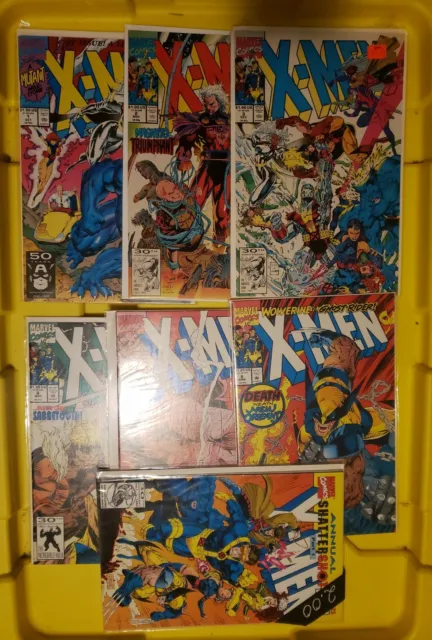 X-Men #1 (Marvel, October 1991), 2, 3, 6, 7, 9 and  annuals 1 lot of 7 Jim Lee