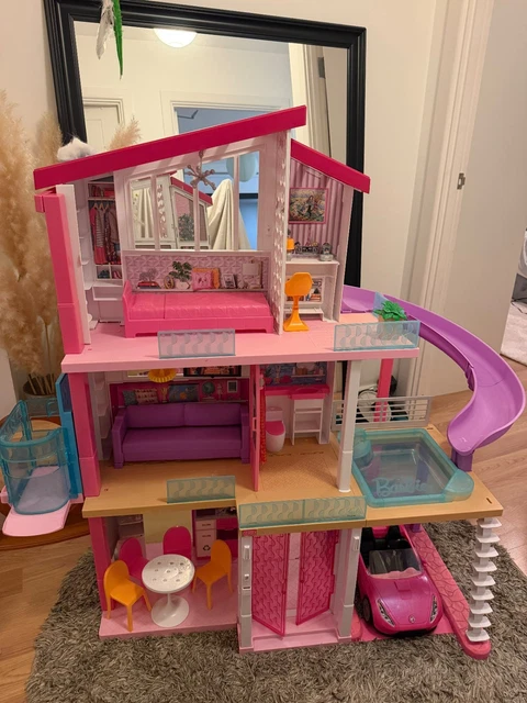 BARBIE DREAMHOUSE 3-STOREY Doll House , included some parts £31.90 ...