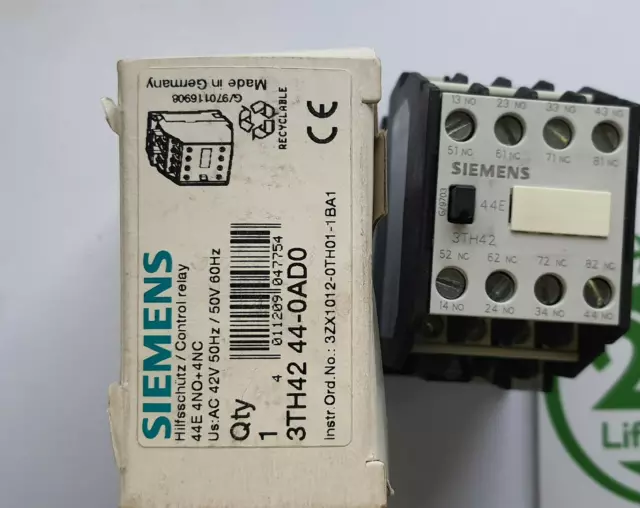 SIEMENS 3TH42 44-0AD0 Relais de Contrôle - Neuf / Scellé - Worldwide, Facture