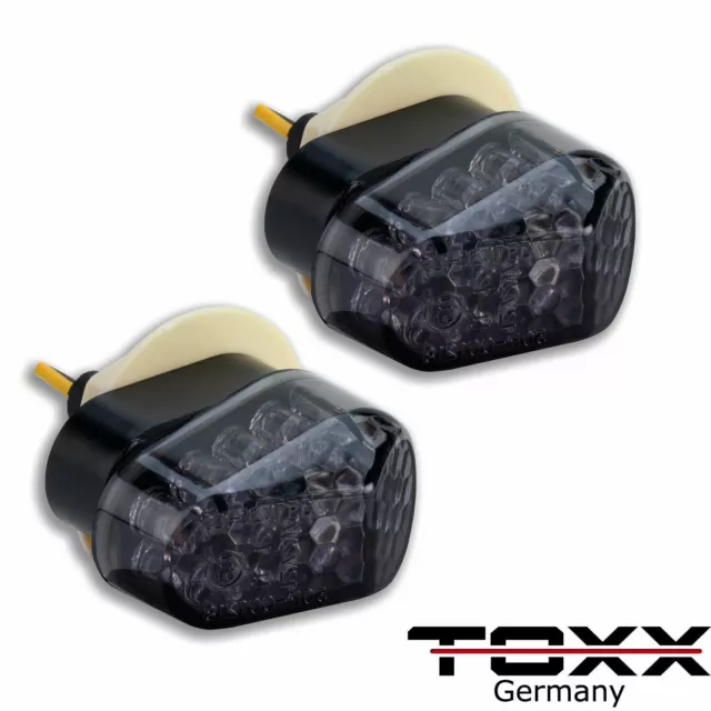 ToXx LED Verkleidungsblinker Schwarz Yamaha YZF-R6/R1 FZ1 FZ6 FZ8 XJ6 MT07 MT09