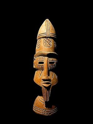 African Tribal Art Wooden Carved Mask Fine Stunning The Gif Mask -1055