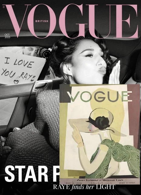 BRITISH VOGUE UK Magazine October 2025 - RAYE COVER FEATURE