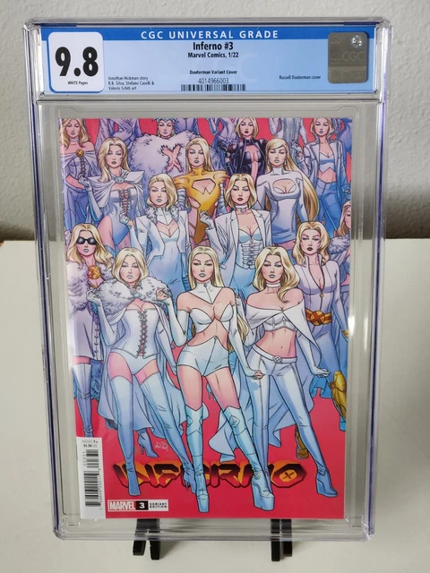 Inferno #3 Dauterman 1:25 Emma Frost Variant CGC 9.8
