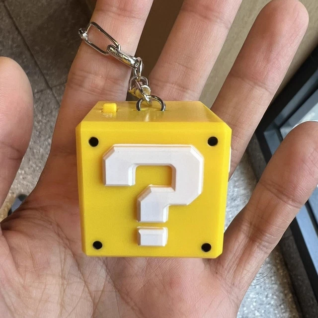 SUPER MARIO KEYCHAIN Keyring Sound Pendant Key Ring Chain Gift