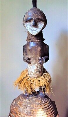 RARE AMBETE POWER  FEMALE Woman 23" African Carving Statue!!
