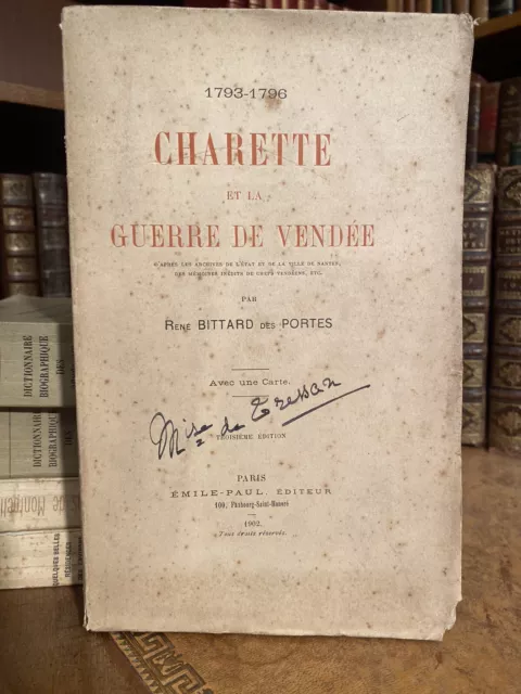 Charette et la guerre de Vendée. Bittard des Portes. 1902