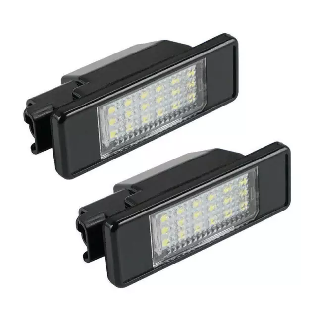 2 White LED Licence Number Plate Light For Citroen DS3 for Berlingo C2 C3 C4 C5