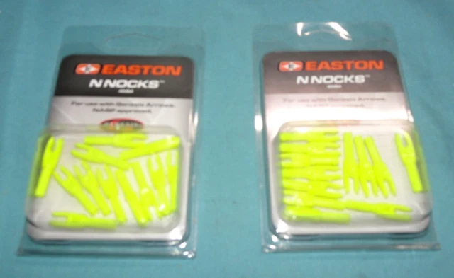 NEW = 24 pieces yellow = 2 packs of 12 Easton N Nocks 4mm Genesis Arrows 726172