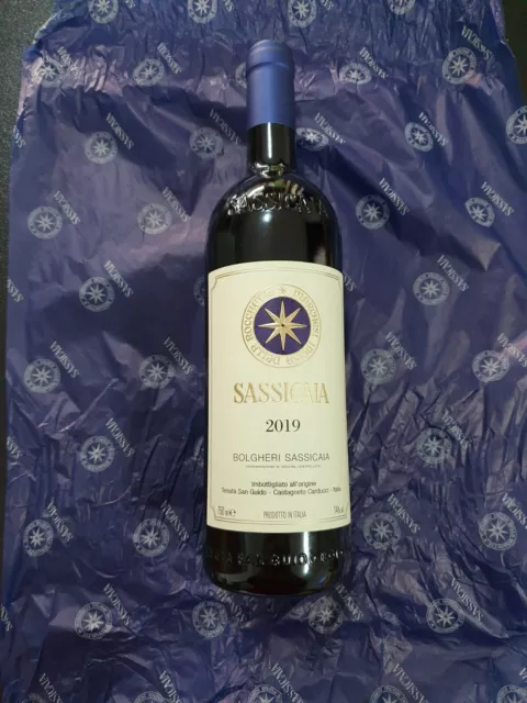 Sassicaia 2019 con velina