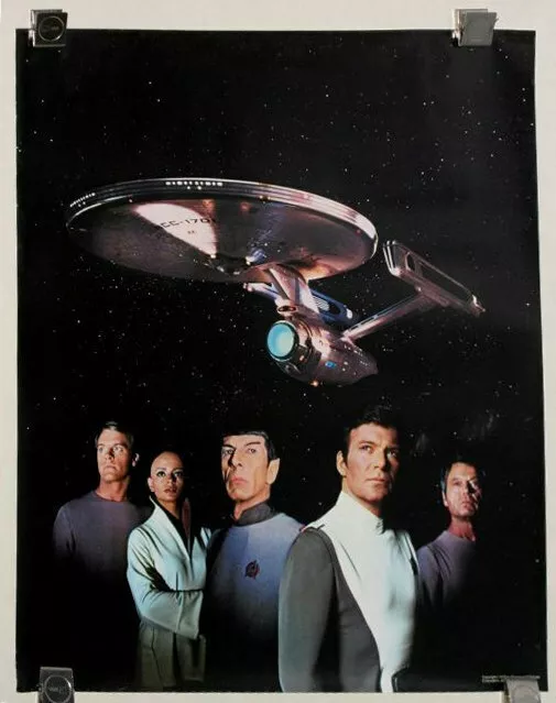 Original 1979 Star Trek tv movie 24x20 premium poster:Mr Spock,Captain Kirk,70's