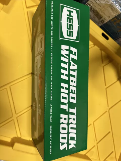 2022 Hess Toy Truck Flatbed With 2 Hot Rods Brand New in Package 3