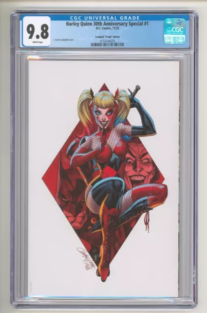 Harley Quinn 30th Anniversary #1 J Scott Campbell Virgin Variant CGC 9.8