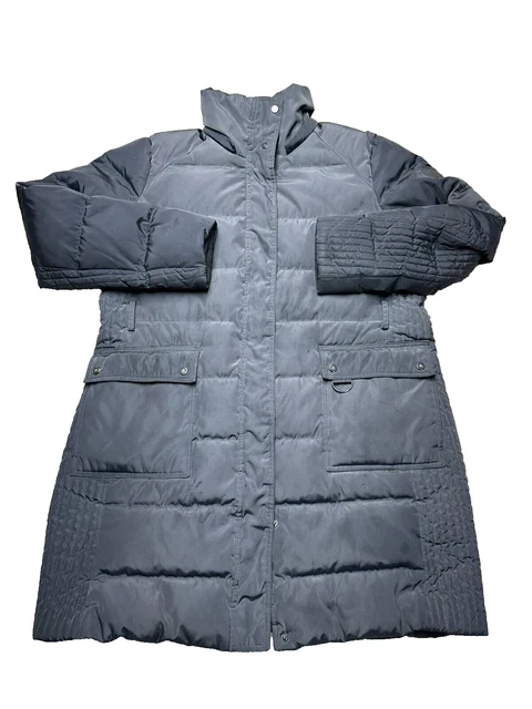 VESTE LAUREN RALPH Lauren pour femme taille XL gris matelass?� long manteau tampon matelass?� EUR 