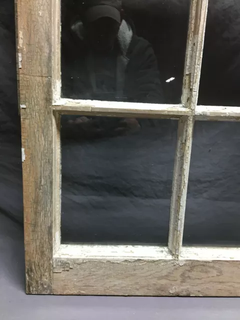 Antique Single 8 Lite Casement Cabinet Cupboard Window Vintage 21x45 1400-21B 4