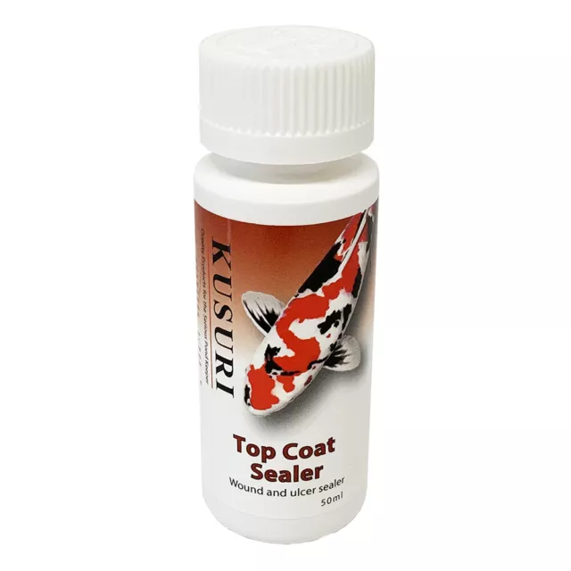 KUSURI Top Coat Sealer 50ml. Koi Pond Fish wounds ulcers