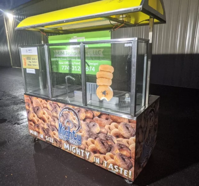 Lil Orbits FSC-12DDF Donut Robot Concession Cart w/ Filter and Fire Suppression