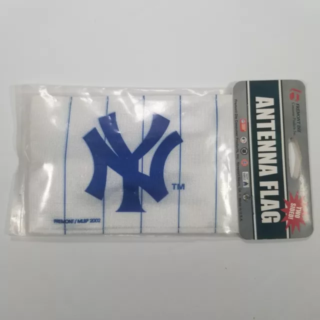 Yankees Antenna Flag Fremont Die 2 Sided 4" x 5.5" USA NOS