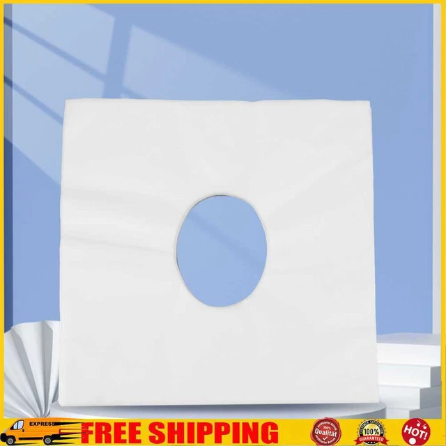 100pz Cuscinetto Viso Monouso Multicolore per Tavolini/Sedie da Massaggio (Quadrato Bianco O)