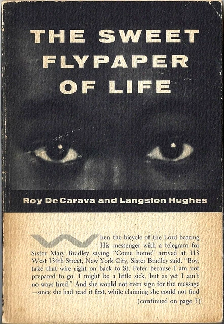 1955 Harlem~Vintage Book~The Sweet Flypaper of Life~Langston Hughes~Roy DeCarava