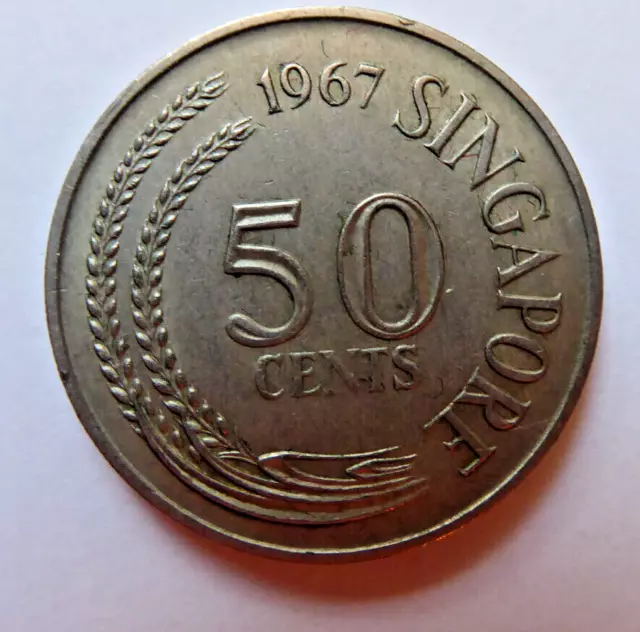 Singapur 50 Cents 1967