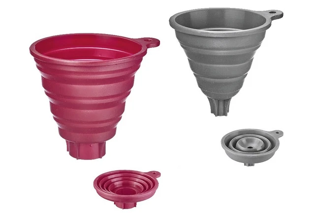 WESTMARK Trichter-Set Silikon 2teilig rot + grau   106760