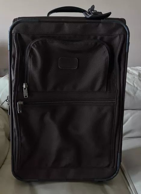 TUMI 22” Brown Carry-On Wheeled Luggage Bag Rolling Suitcase