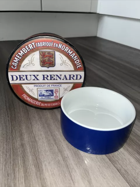 BAKED CAMEMBERT DEUX Renard Normandie Ceramic Cheese Dish Preserve Pot ...