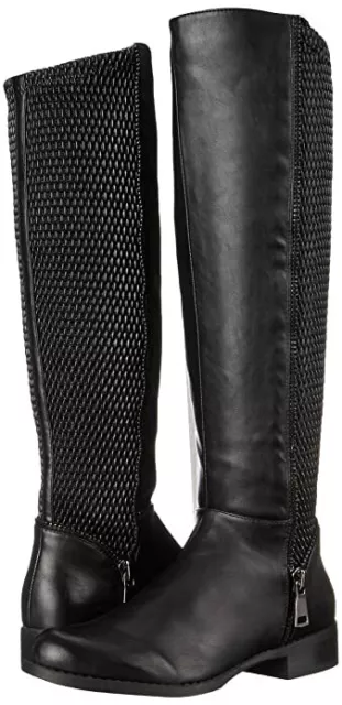 Steve Madden Womens Saami Riding Boots Vegan Faux Leather Knee High - Size 5.5 #