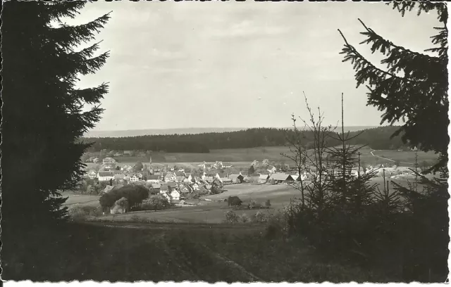 AK Höhenluftkurort Gschwend im Ostalbkreis - Ortsansicht mit Kirche - ca. 1950