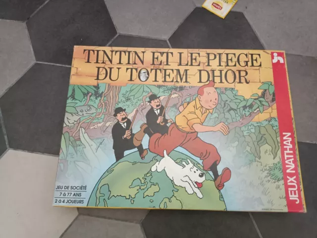 Jeu de société vintage Tintin et le piège du Totem Dhor ( 1991 ) Jeux Nathan