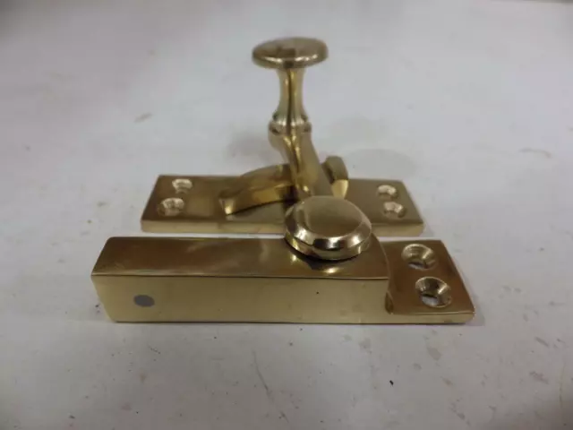 brass sash window fastener,lever arm smooth victorian Knob,Superior brass 3018 2