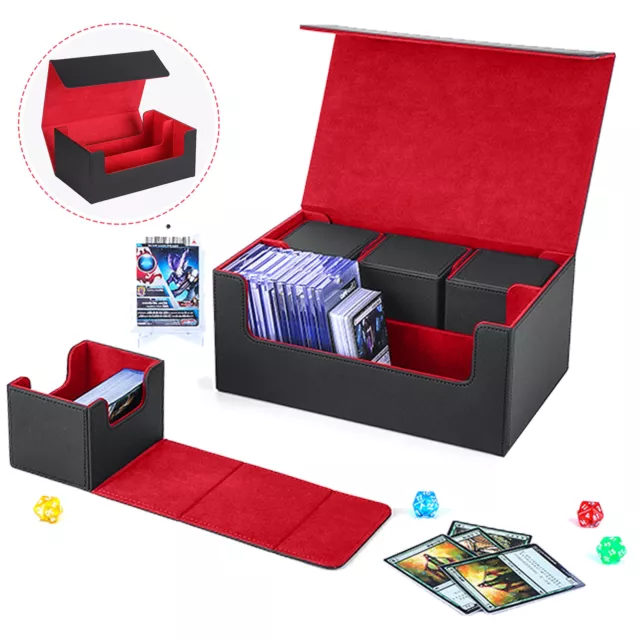 Trading Card Storage Case Game Card Storage Box Large Capacity 600+ Convenient