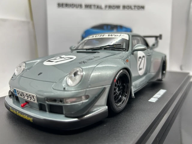 Porsche 911 997 GT Spirit 1/18 - Kit Carrosserie Old & New, Bleu/blanc, Occasion