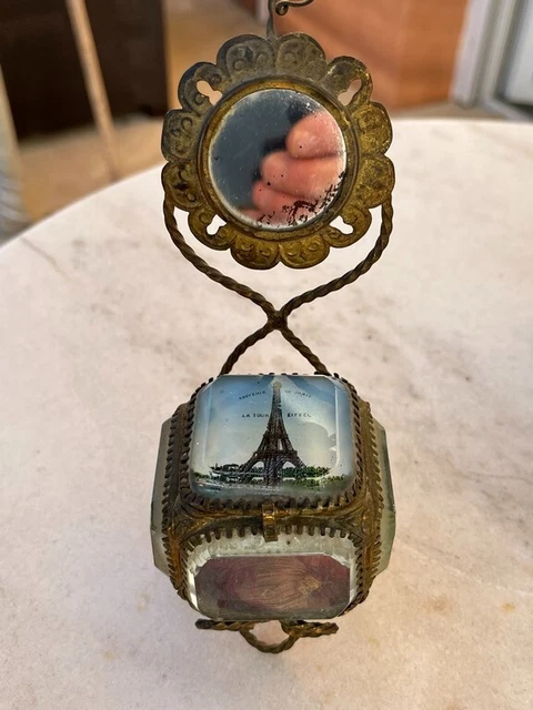 Broche Fantaisie Vintage Souvenir De Paris Tour Eiffel - Années 1930/1940 - Occasion