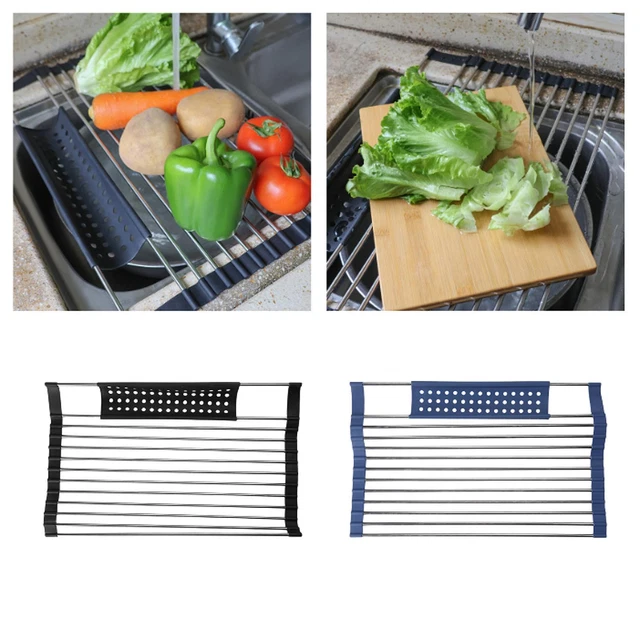 Égouttoir à Vaisselle Compact Pour Évier - 18x8,5x8,5 Cm - Support Amovible - Pour Ustensiles Et Tasses