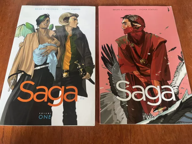 Saga Volume One and Two By Brian K Vaughan