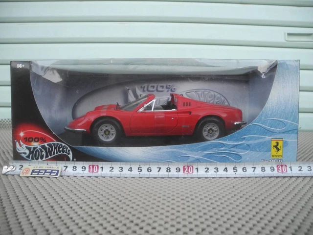 Hot Wheels Ferrari Dino 246 Gts Red 1/18