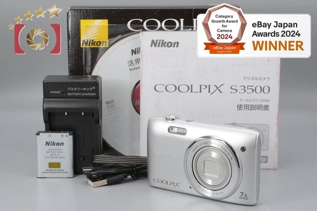NIKON DIGITAL CAMERA COOLPIX S3500 [Crystal Silver]. $301.88