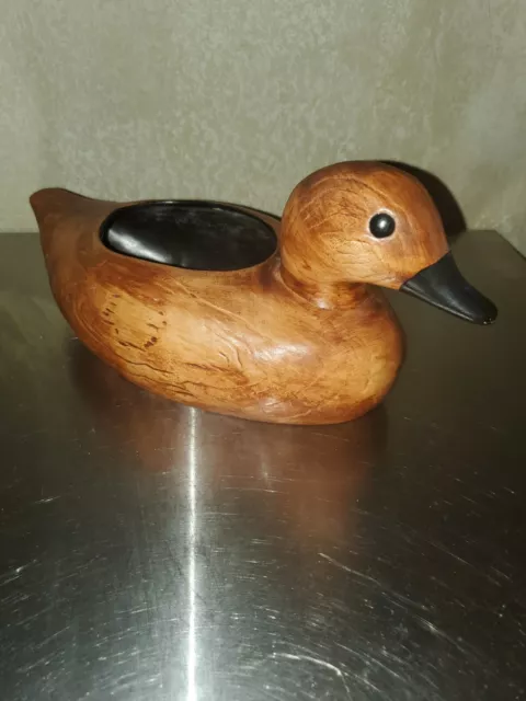 Vintage Extra Touch by F.T.D Ceramic Duck Decoy Planter Vase Decor