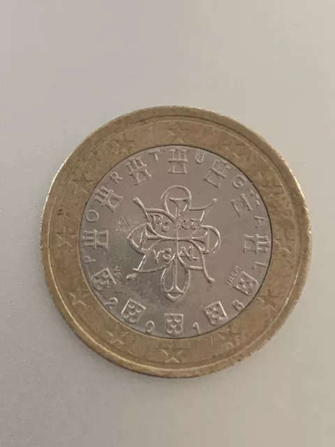 Pièce de monnaie 1 euro rare 2016 -  Portugal