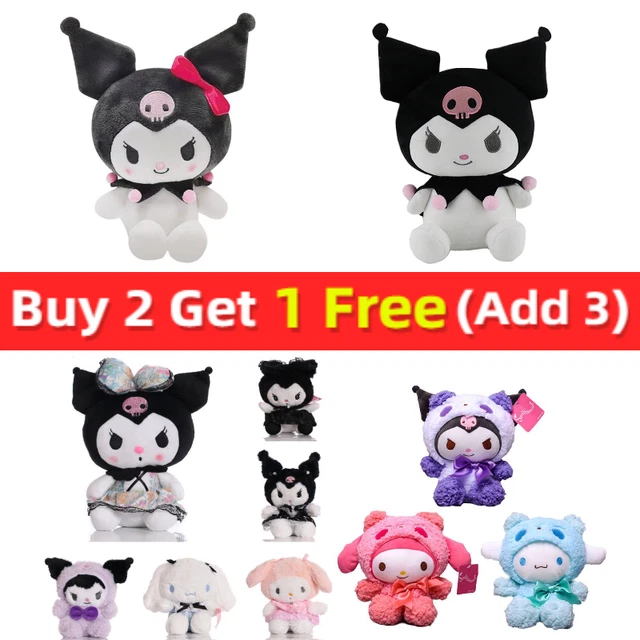 Soft Cute Kuromi My Melody Cinnamoroll Sanrio Plush Toy Stuffed Doll Kid Gift