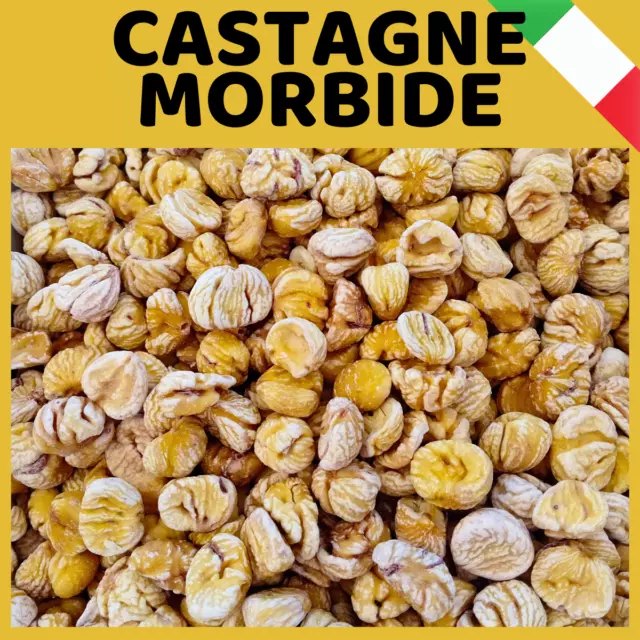 Castagne Italiane Secche Morbide naturali Marroni Mosciarelle Frutta Secca SG