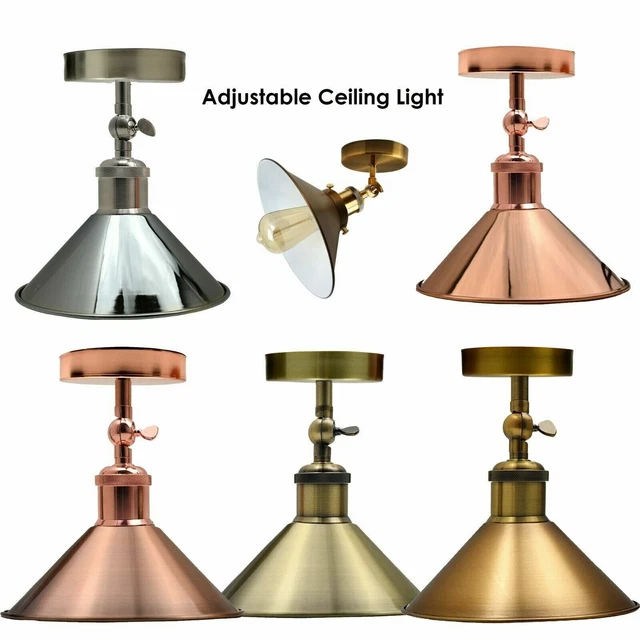 Vintage Industrie Metall Anhänger Leuchte Schirm Kronleuchter Retro Deckenlampe Schirm