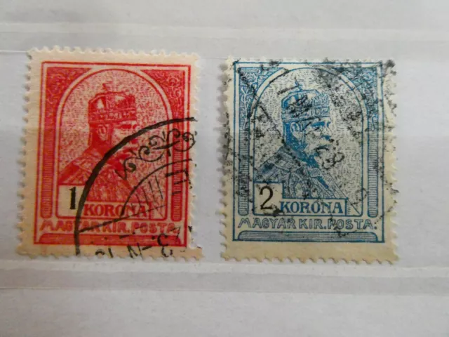 Briefmarken Ungarn Korona Magyar Kir Posta