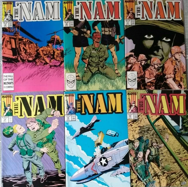 The 'Nam #13 #16 #17 #18 #19 #20 Marvel 1987/88 Comic Books