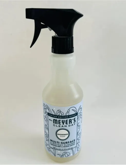 Mrs. Meyer's Clean Day Limited Edition Snowdrop 16oz Surface Cleaner / NEW