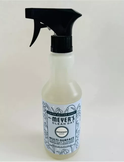 Mrs. Meyer's Clean Day Limited Edition Snowdrop 16oz Surface Cleaner / NEW